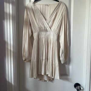Z Supply Cream Longsleeve Mini Dress